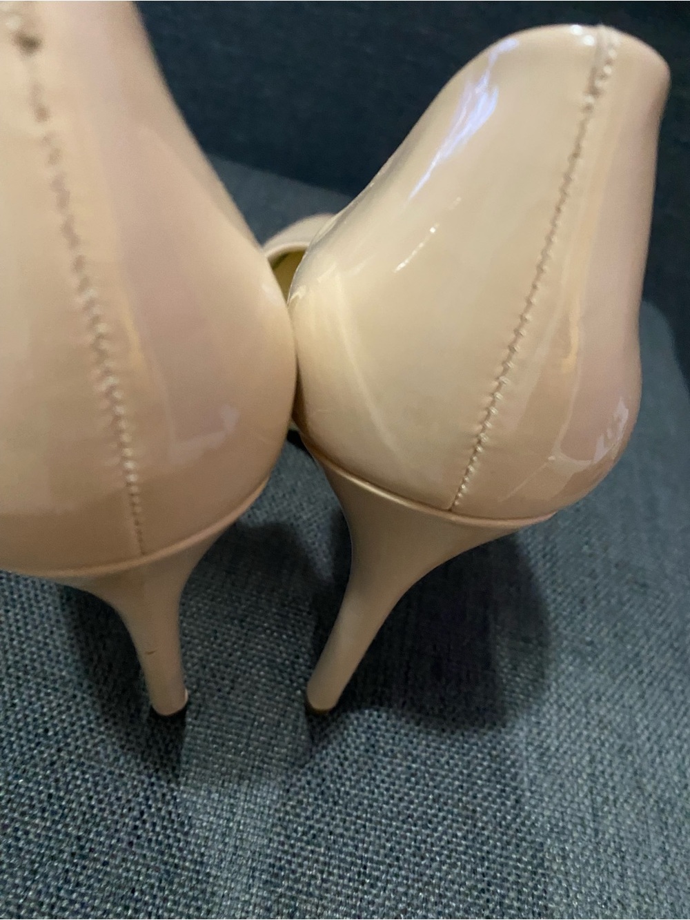 Women’s Nude Color Jessica Simpson Closed Toe Stiletto High Heels Size 9 - Picture 6 of 8